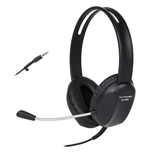 Cyber Acoustics AC-4000 — CYBER ACOUSTICS AC-4000 HEADSET