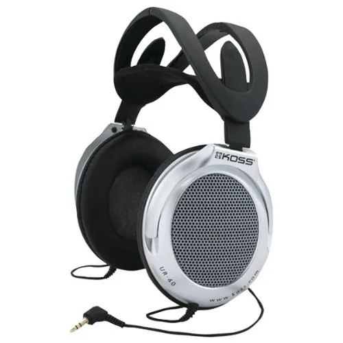 Koss UR40 — Koss Over-Ear Headphones Silver, UR40
