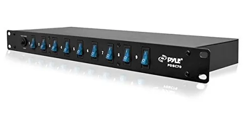 PYLE PDBC70 — Rack Mountable 15A Power Supply Strip with 9 Outlets