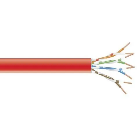 BLACK BOX CORPORATION EVNSL0643A-1000 — CAT6 550-MHZ STRANDED ETHERNET BULK CABLE - UNSHIELDED (UTP), CM PVC, RED, 1000-