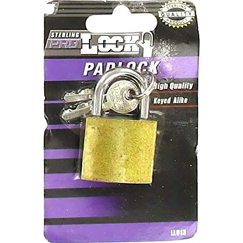 STERLING LL013 — Iron Padlock with Keys