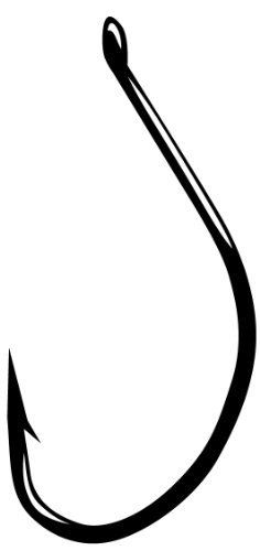 Gamakatsu 50408-25 - Gamakatsu Split ShotDrop Shot NS Black Hook Size 4 25 pack