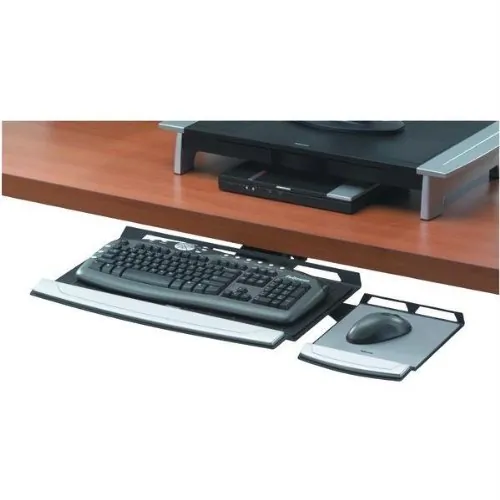 FELLOWES 8031301 — FULLY ADJUSTABLE UNIT SAVES SPACE AND OFFERS GOOD SUPPORT WHILE YOU WORK TO ADJU