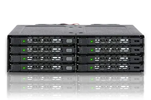 Icy Dock MB998IP-B — ICY Removable Storage Devices MB998IP-B 8x2.5 MiniSAS HD HDD/SSD in 1 x 5.25 bay Hot Swap Backplane Retail