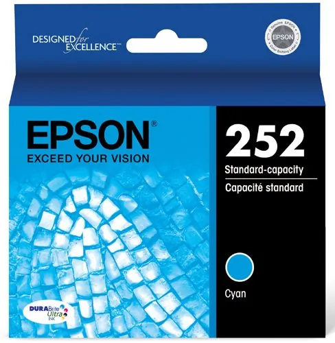 EPSON T252220 — Epson DURABrite Ultra T252220 Ink Cartridge - Cyan - Inkjet - Standard Yield - 300 Pages - 1 Each