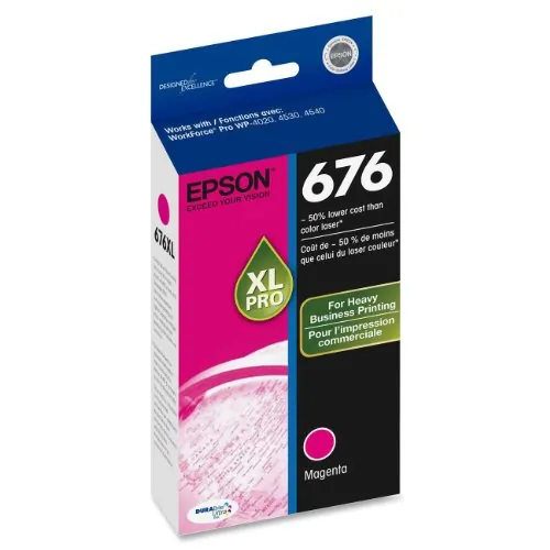 EPSON T676XL320 — Epson DURABrite Ultra 676XL Ink Cartridge - Magenta - Inkjet - 1200 Pages - 1 Each