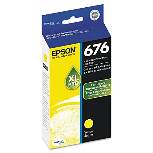 EPSON T676XL420 — Epson DURABrite Ultra 676XL Ink Cartridge - Yellow - Inkjet - 1200 Pages - 1 Each