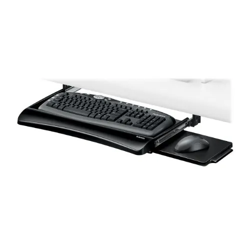 FELLOWES 9140303 — FELLOWES OFFICE SUITES UNDERDESK KEYBOARD DRAWER MOVES KEYBOARD AND MOUSE OFF TH