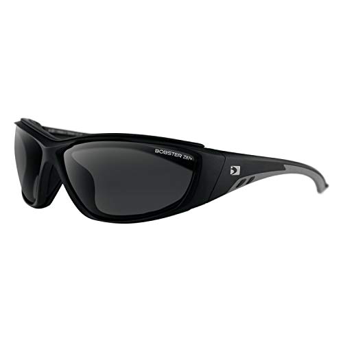 Bobster BRID001 - Bobster Rider Sunglasses Matte Black Frame Smoked Lens