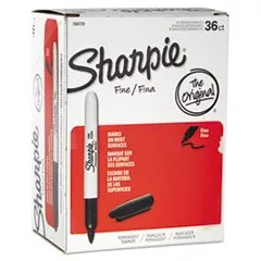 DYMO 1884739 — SHARPIE 36CT FINE BLACK BOX