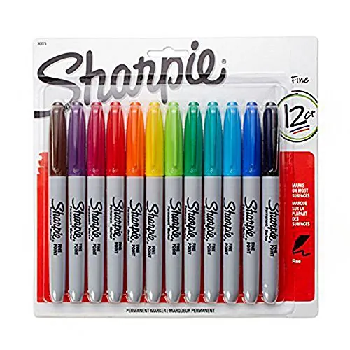 DYMO 30075PP — M SHARPIE FINE 12 CLR SET CARDED