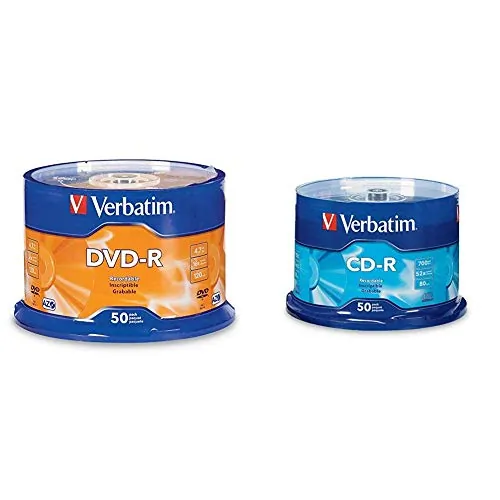 VERBATIM 95101 — Verbatim 95101 DVD Recordable Media - DVD-R - 16x - 4.70 GB - 50 / Pack - Silver - 120mm - Single-layer Layers - 2 Hour Maximum Recording Time