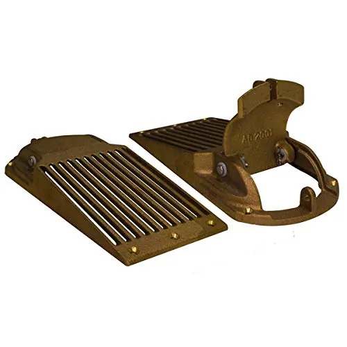 GROCO ASC-1250 — GROCO Bronze Slotted Hull Scoop Strainer w/Access Door f/Up to 1-1/4" Thru Hull
