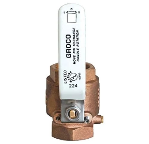 GROCO IBV-375 — GROCO 3/8" NPT Bronze In-Line Ball Valve