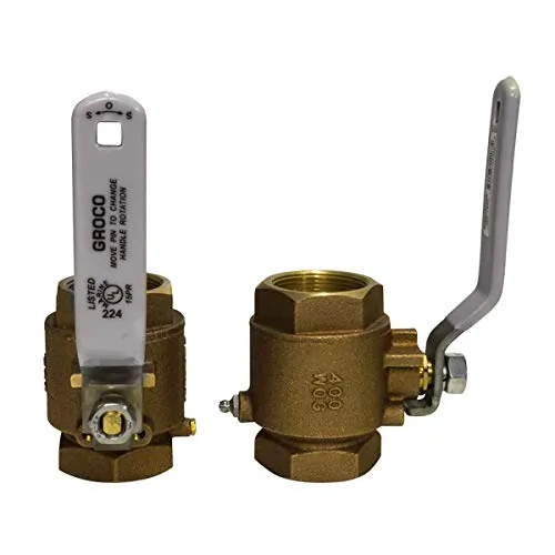 GROCO IBV-1250 — GROCO 1-1/4" NPT Bronze In-Line Ball Valve