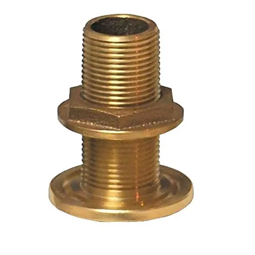 GROCO TH-1000-W — GROCO 1" NPS NPT Combo Bronze Thru-Hull Fitting w/Nut