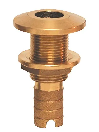 GROCO HTH-625 — GROCO Bronze Hose Barb Thru-Hull Fitting - 5/8"