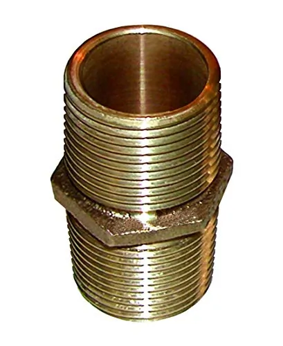 GROCO PN-1250 — GROCO Bronze Pipe Nipple - 1-1/4" NPT