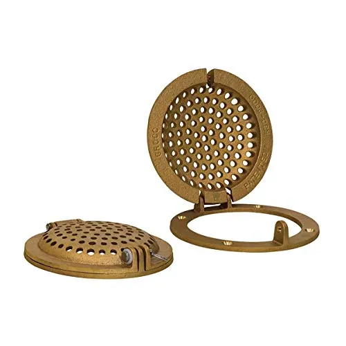 GROCO RSC-1000 — GROCO Bronze Round Hull Strainer w/Access Door f/Up To 1" Thru-Hull