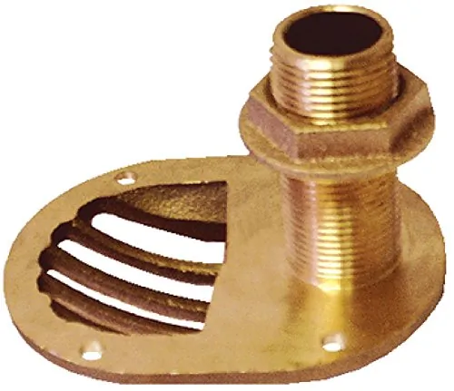 GROCO STH-1500-W — GROCO 1-1/2" Bronze Combo Scoop Thru-Hull w/Nut