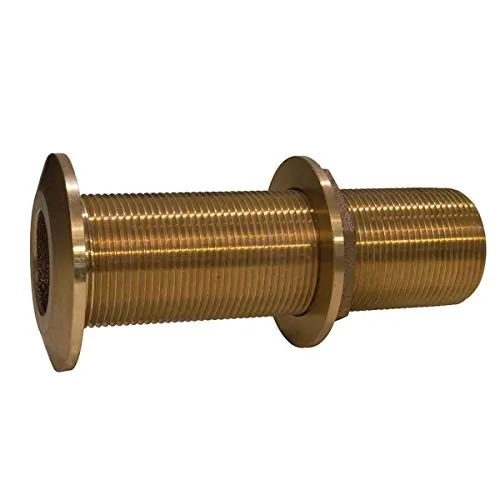 GROCO THXL-1500-W — GROCO 1-1/2" Bronze Extra Long Thru-Hull Fitting w/Nut