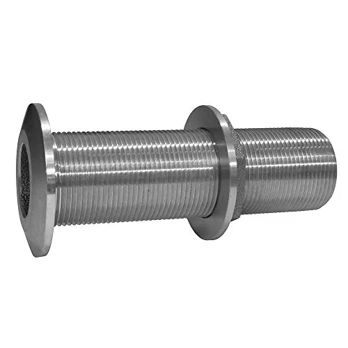GROCO THXL-1000-WS — GROCO 1 Stainless Steel Extra Long Thru-Hull Fitting w/Nut