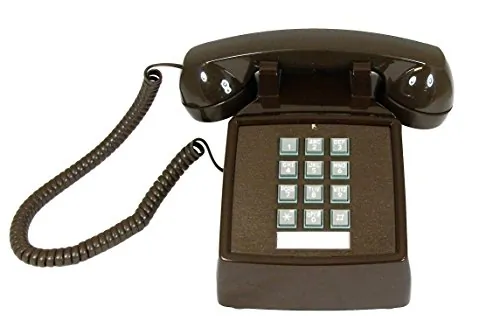 Cortelco ITT-2500-V-BR — 250045-VBA-20M Desk w/ Volume - Brown