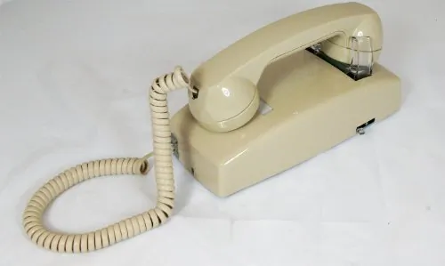 Cortelco ITT-2554NDL-AS — Cortelco ITT-2554NDL-AS 255444-vba-ndl Wall No Dial - Ash