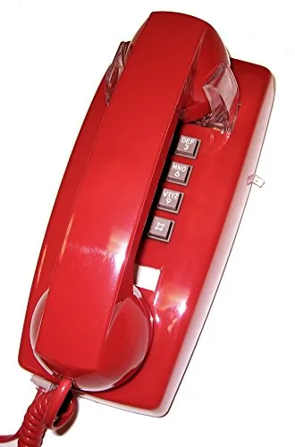 Cortelco ITT-2554-V-RD — 255447-VBA-20M Wall w/ Volume RED