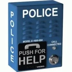 Viking Electronics E-1600-60A-EWP — ADA Compliant Emergency Phone - Blue Surface Mount