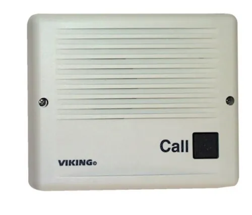 Viking Electronics VK-E-20B — Speaker Phone with Push Button UV Stable Light Gray Plastic Surface Mount Only