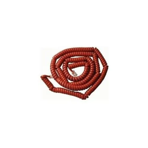 Cablesys 2500RD — 25 Ft Curly Telephone Handset Cord - Cherry Red