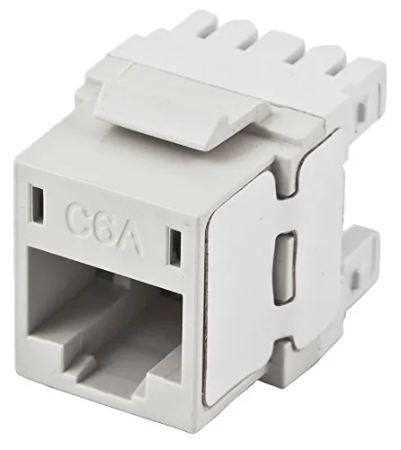 Hubbell HJ6AW — NextSpeed Ascent Cat 6A Universal Jack - White