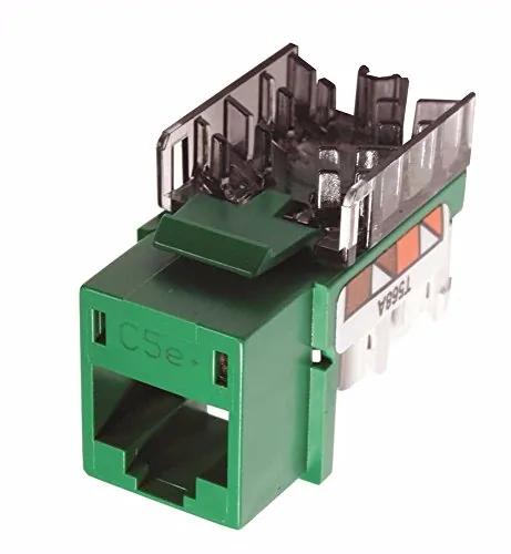 Hubbell HXJ5EGN — JACK, HXJ,CAT5E,8POS,UNI A/B,GN