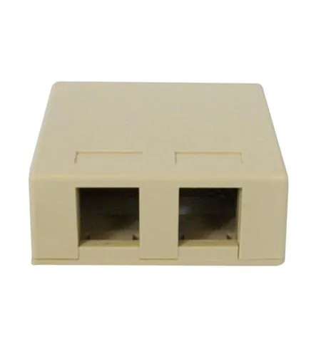 Cablesys ICC-IC107BC2IV — ICC ICC-IC107BC2IV Surface Mount Box, 2-port, 25pk, Iv