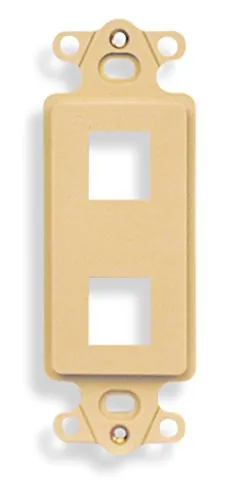 Cablesys ICC-IC107DI2WH — ICC ICC-IC107DI2WH Insert, Decorex, 2-port, White