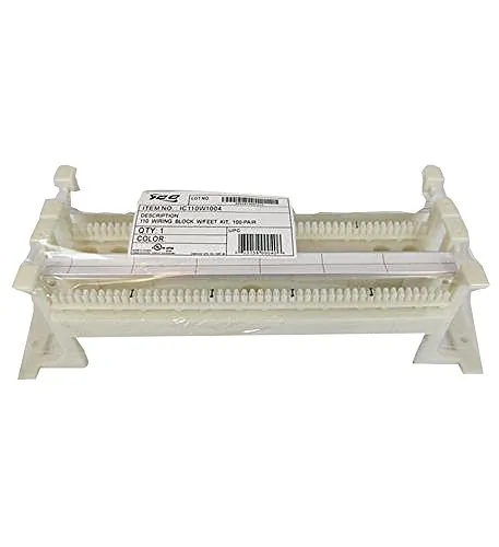 Cablesys ICC-IC110W1004 — ICC ICC-IC110W1004 110 Wiring Block W/ Ft Kit, 100-pair, 5e