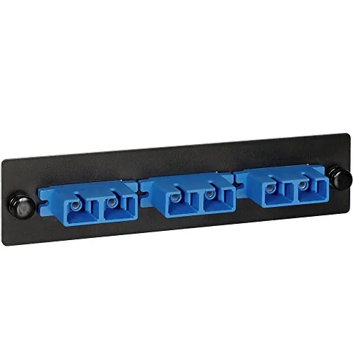 Cablesys ICC-ICFOPS26BK — ICC ICC-ICFOPS26BK Adapter Panel, 3 Duplex Sc, 6f, Blue, Sm