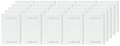 Hubbell IFP11W — PLATE, WALL,FLUSH,1-G,1PORT,WH