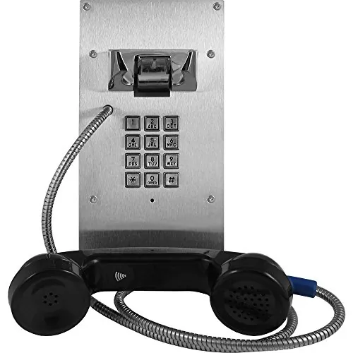 Viking Electronics VK-K-1900-8-IP-EWP — VoIP Vandal Resistant Stainless Steel Panel Phone with Keypad Auto Dialer and Relay Control with Enhanced Weather Protection (EWP)