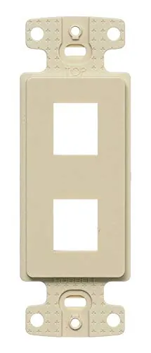 Hubbell NS612I — PLATE, DECORATOR KEYSTONE FRAME,2PORT,EI