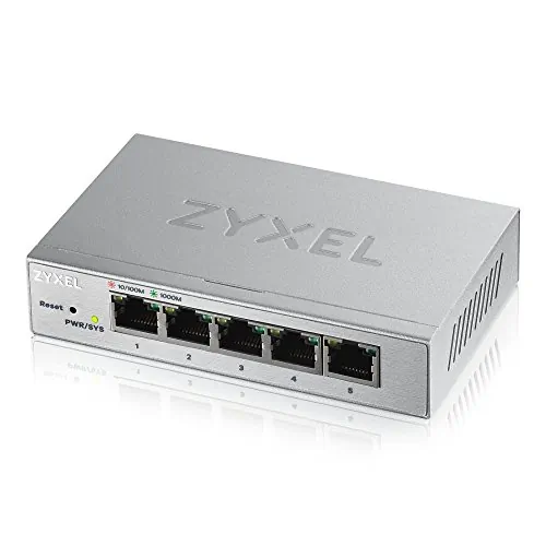 ZYXEL GS1200-5 — GS1200-5 - FANLESS 5 PORT GBE L2 WEB MANAGED SWITCH