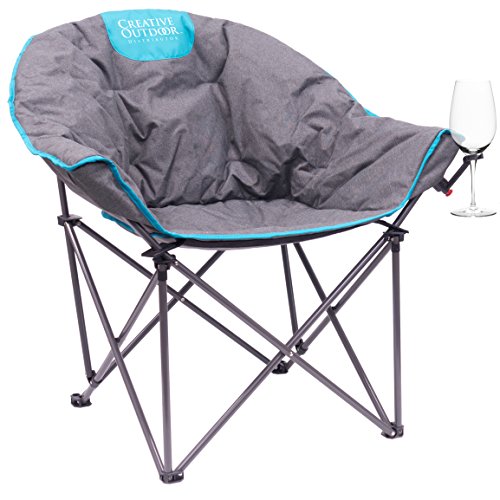 Creative Outdoor 810505 - Creative Outdoor 810505 Folding Wine Bucket Chair (GrayTeal)