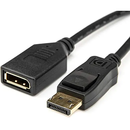 ROCSTOR Y10C233-B1 — PREMIUM 6 FT DISPLAYPORT VIDEO EXTENSION CABLE - M/F - DISPLAYPORT MALE VIDEO -