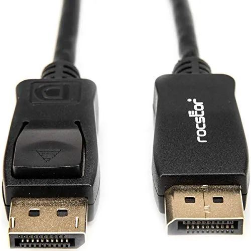 ROCSTOR Y10C237-B1 — PREMIUM 12FT / 4M DISPLAYPORT 1.2 CABLE M/M - 4K X 2K- DISPLAYPORT MALE DIGITAL