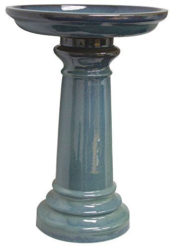 Gardman USA GP0110ES - SP Ceramic Bird Bath Light Blu