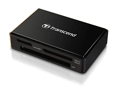 Transcend TS-RDF8K2 — ALL-IN-1 MULTI MEMORY CARD READER, USB 3.0/3.1 GEN 1, BLACK