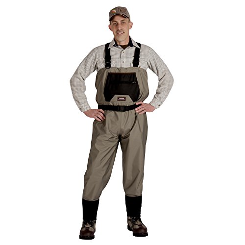Caddis Wading Systems CA9901W-L - Caddis Mens Breathable Stockingfoot Waders - Large Tan