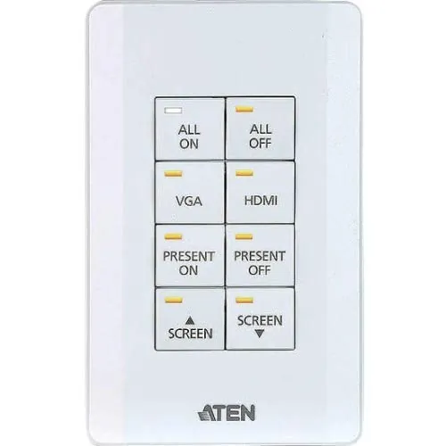 Aten Technologies VK108US - 8-Button Keypad for Home Automation (1 Gang, US Version)