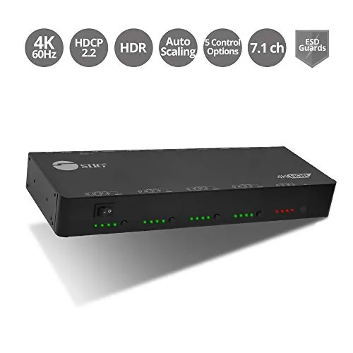 Siig CE-H24W11-S1 — TRUE 4K PERFORMANCE HDMI MATRIX SWITCHER, 18GBPS 4K 60HZ HDR TECHNICAL SPECS DEF